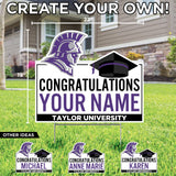 Custom Graduation Yard Sign | Congratulations Name