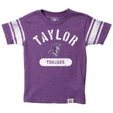 Youth Sleeve Striped Tee, Purple