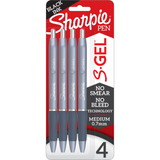 Sharpie S-Gel Pen - Blue .7mm 4Pk BP Black ink