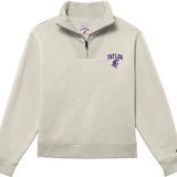 1991 Ladies Brushed 80/20 Quarter Zip | Oatmeal