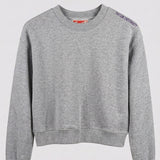 Brushed French Terry Crew | Heather Grey