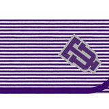 Infant Striped Blanket, Purple
