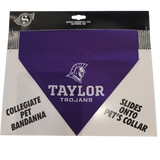 Deluxe Embroidered Pet Bandanna | Purple