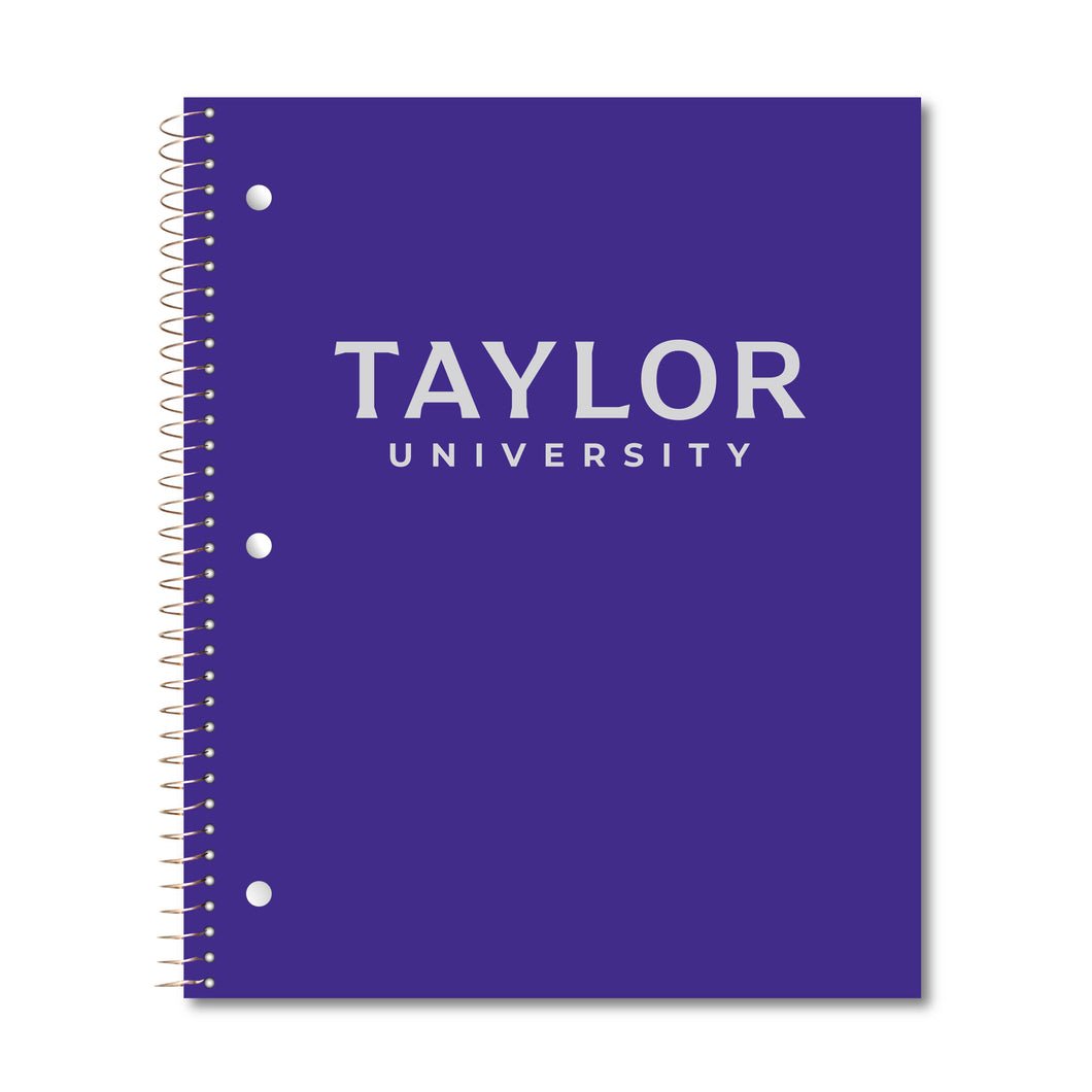 Imprinted Spiral Notebook, Purple #37348