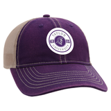 The Wharf Classic Unstructured Tea Stain Snap Back Cap | Purple