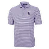 Virtue Eco Pique Stripe Recycled Mens Big & Tall Polo | Purple