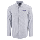 Skyline Eco Pinstripe Big & Tall Long Sleeve Dress Shirt | Grey/White