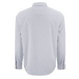 Skyline Eco Pinstripe Big & Tall Long Sleeve Dress Shirt | Grey/White