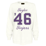Ladies French Terry Crew | Vintage White