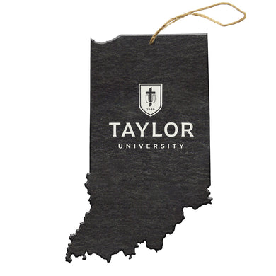 State Shaped Slate Ornament, Slate (F23)