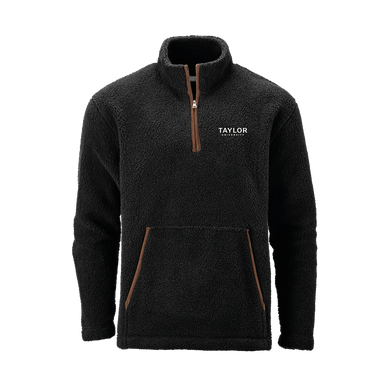 Everest 1/4 Zip Pullover, Black/Chocolate