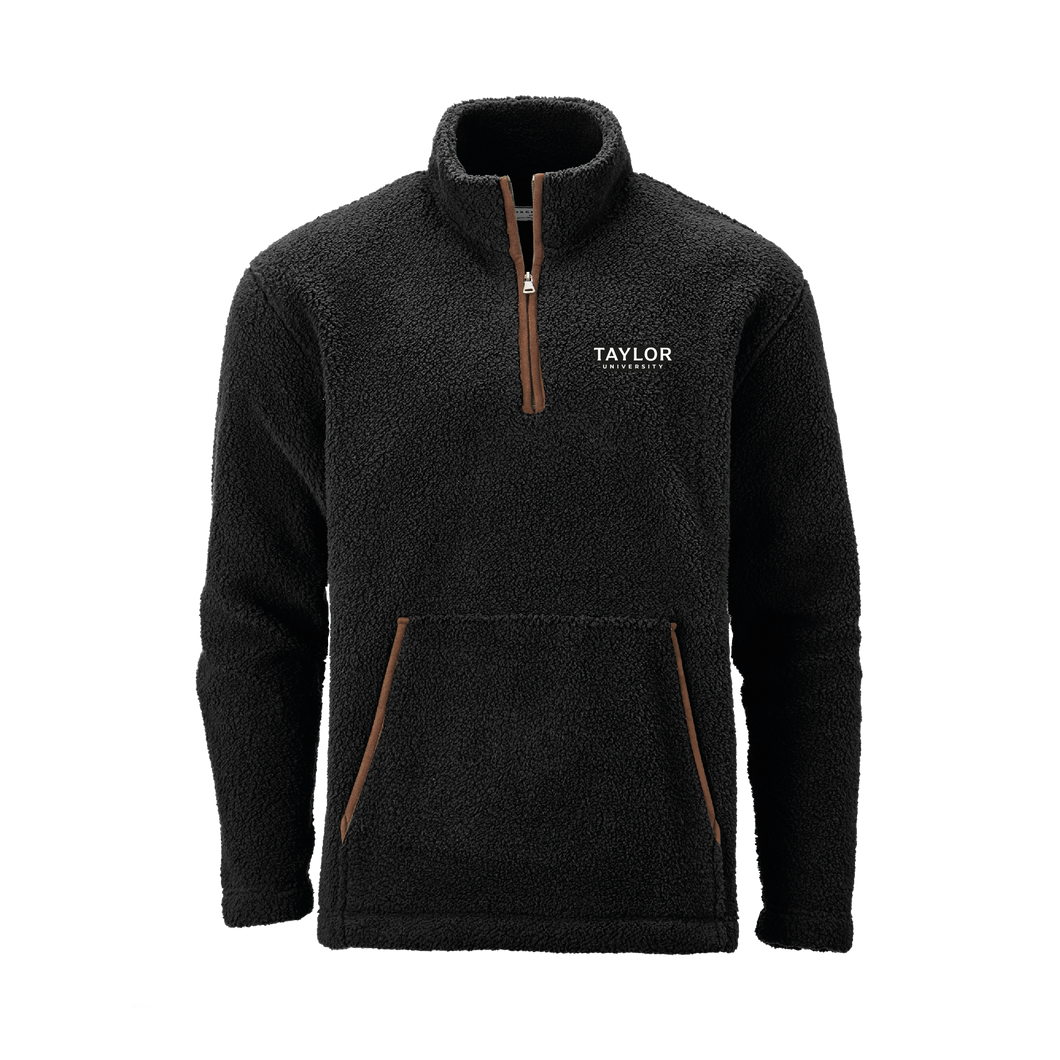 Everest 1/4 Zip Pullover, Black/Chocolate