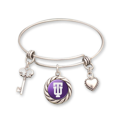 Westport Bangle, Purple/Silver