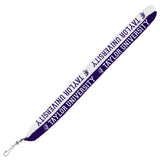 Inside Out Lanyard with J-Hook, Purple