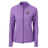 Adapt Eco Knit Heather Recycled Womens Full Zip | Purple Heather