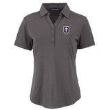 Forge Eco Recycled Short Sleeve Womens Polo | Black Heather