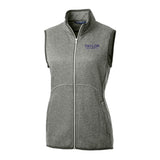 Mainsail Sweater Knit Womens Full Zip Vest | Polished Heather
