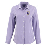 Skyline Eco Gingham Womens Long Sleeve Dress Shirt | Purple/White