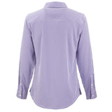 Skyline Eco Gingham Womens Long Sleeve Dress Shirt | Purple/White