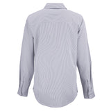 Skyline Eco Pinstripe Womens Long Sleeve Dress Shirt | Grey/White