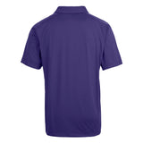 Prospect Eco Textured Stretch Recycled Mens Short Sleeve Polo | Purple