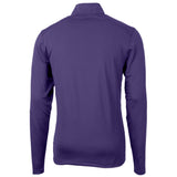 Virtue Eco Pique Recycled Quarter Zip Mens Pullover | Purple
