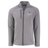 Peshastin Eco Fleece Recycled Mens Full Zip Jacket | Grey Heather