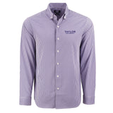 Skyline Eco Gingham Mens Long Sleeve Dress Shirt | Purple/White