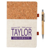 Saratoga Cork Journal & Pen | White