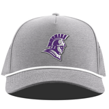 Curved 5-Panel Rope Hat | Heather Grey