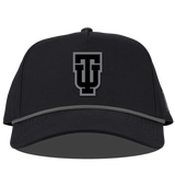 Canvas 5-Panel Rope Hat | Vintage Black