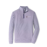 Perth Sugar Stripe Performance 1/4 Zip | Purple