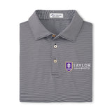 Jubilee Stripe Stretch Jersey Polo | Black