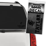 Taylor Black Out Decal