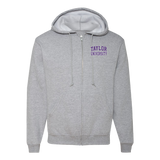 Mid-Weight Full Zip Hooded Jacket, Athletic Heather