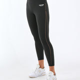 Laser Cut 7/8 Pant | Black