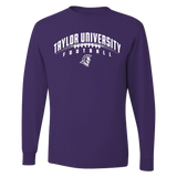 Long Sleeve Football Tee, Purple