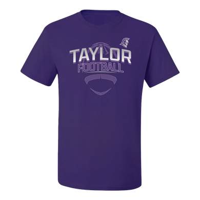 Short Sleeve Football Tee, Purple (F24)