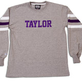 Stripe Sleeve Crew | Purple