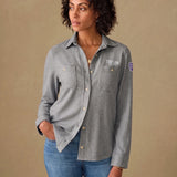 Legend Sweater Shirt Womens | Fossil Grey Twill