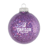 Sparkle Glass Ball Ornament | Purple