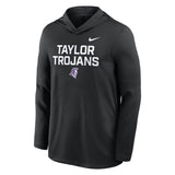Men's Nike Dri Fit Lightweight Hoodie Top | Black