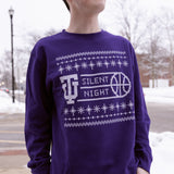 Silent Night Sweater  | Purple