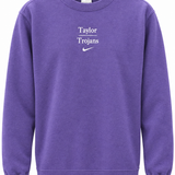 Club Fleece Crew Embroidered | Purple