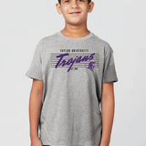 Youth Pinstripe Tee | Carbon Grey