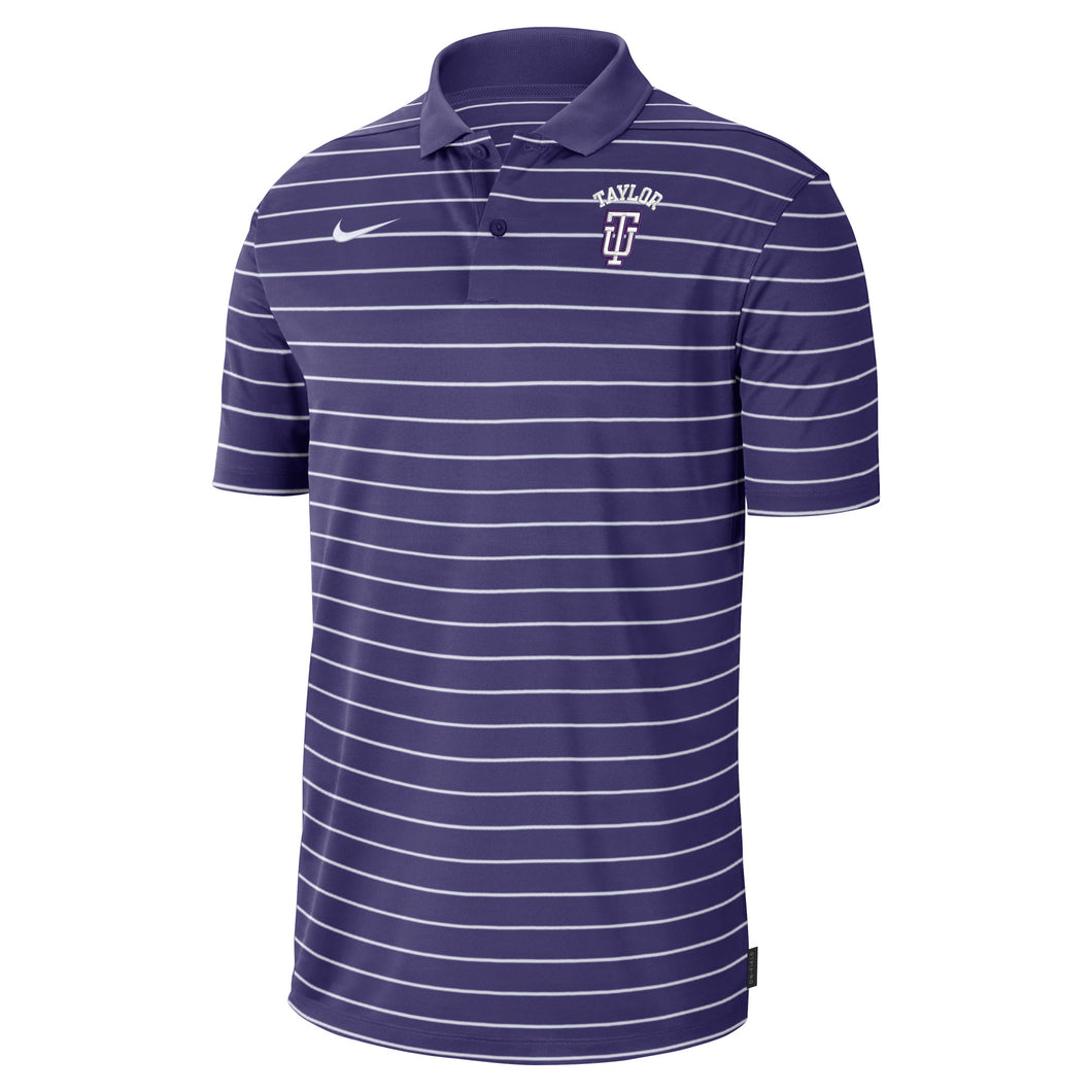Victory Stripe Polo by Nike, Orchid (SIDELINE22)