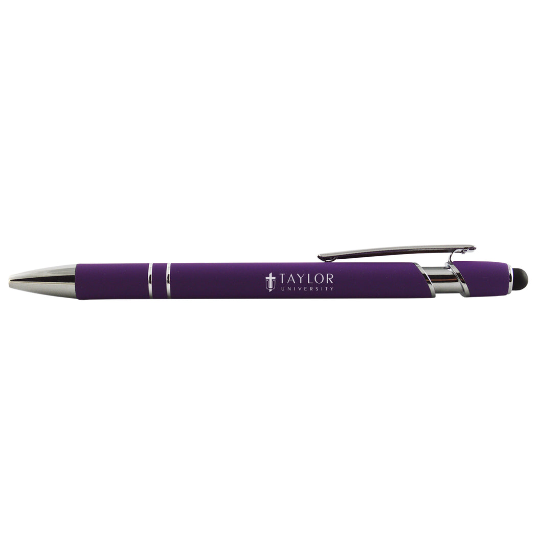 Color Rubber Grip Stylus Pen by LXG, Purple (F22)