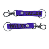 Jackson Leather Key Tag, Purple (KT263)