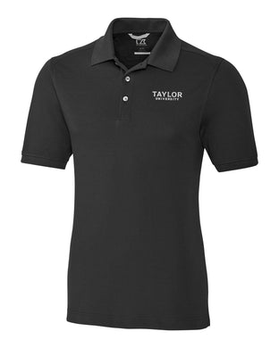 Advantage Tri-Bland Pique Polo, Black (NEW LOGO)
