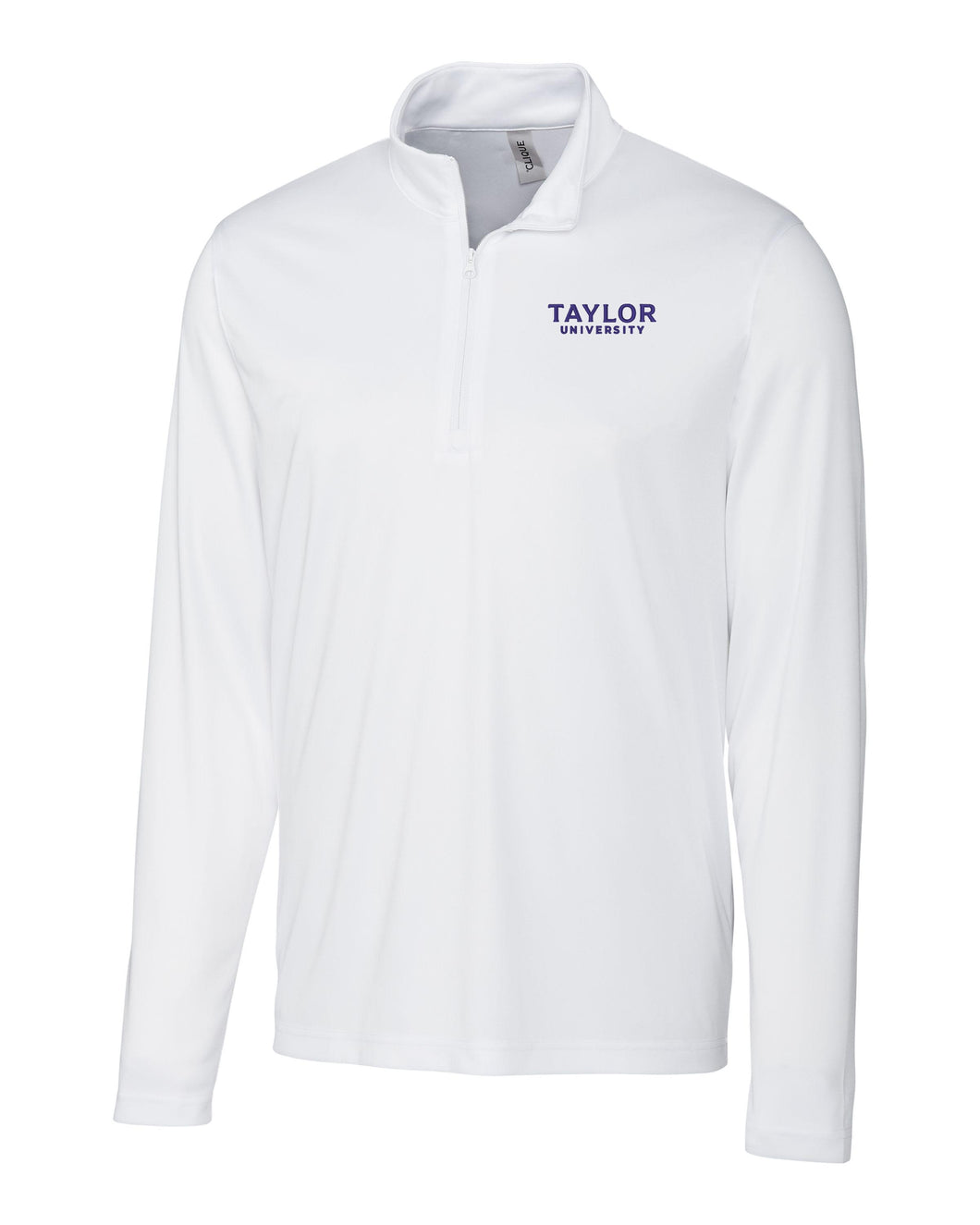 Spin Eco Performance 1/4 Zip Pullover, White (NEW LOGO)